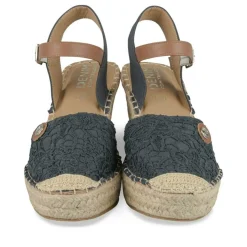 Espadrilles Corde MARINE Femme Motif Animal Boucle