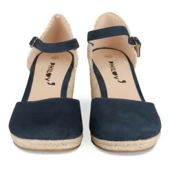 Espadrilles Corde MARINE Femme Motif Uni Boucle