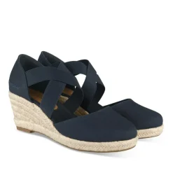 Espadrilles Corde MARINE Femme Motif Uni Elastique