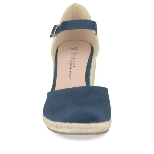 Espadrilles Corde MARINE Femme Motif Uni Boucle