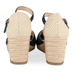 Espadrilles Corde MARINE Femme Motif Uni Boucle
