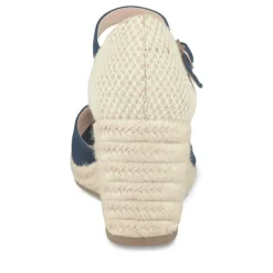 Espadrilles Corde MARINE Femme Motif Uni Boucle