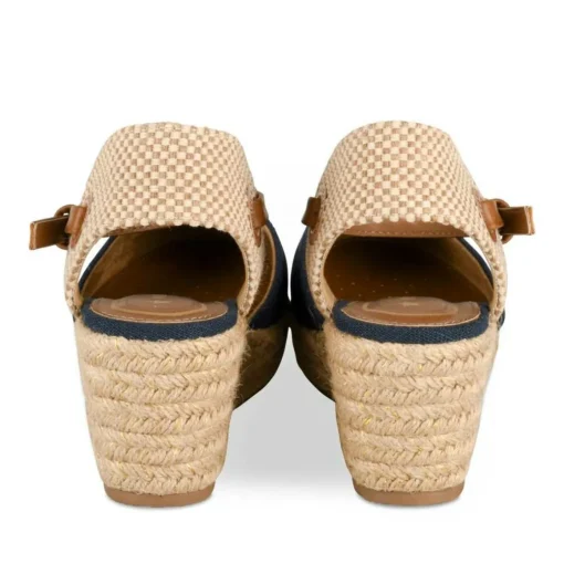 Espadrilles Corde MARINE Femme Motif Uni Boucle
