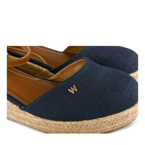 Espadrilles Corde MARINE Femme Motif Uni Boucle