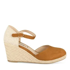 Espadrilles Corde MARRON Femme Motif Uni Boucle
