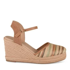 Espadrilles Corde MARRON Femme Motif Uni A Enfiler
