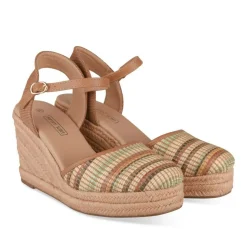 Espadrilles Corde MARRON Femme Motif Uni A Enfiler