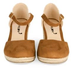 Espadrilles Corde MARRON Femme Motif Uni Boucle