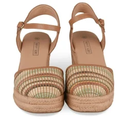 Espadrilles Corde MARRON Femme Motif Uni A Enfiler