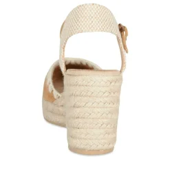 Espadrilles Corde MARRON Femme Motif Uni Boucle