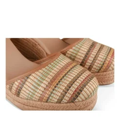 Espadrilles Corde MARRON Femme Motif Uni A Enfiler