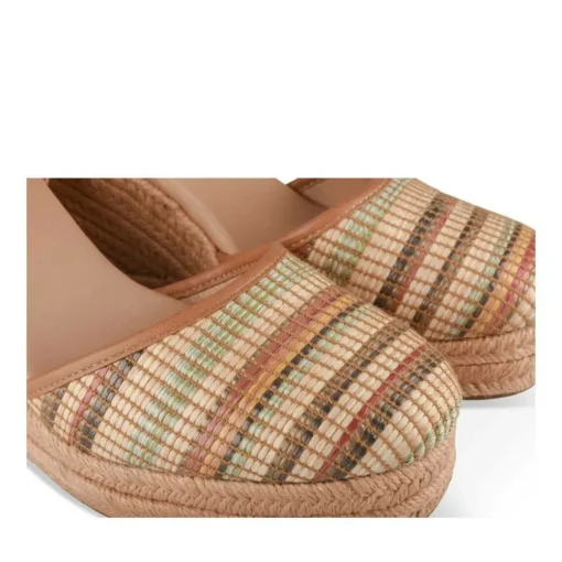 Espadrilles Corde MARRON Femme Motif Uni A Enfiler
