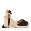 Espadrilles Corde NOIR Femme Motif Uni Boucle