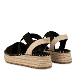 Espadrilles Corde NOIR Femme A Enfiler