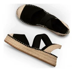 Espadrilles Corde NOIR Femme A Enfiler