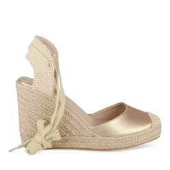 Espadrilles Corde OR Femme Motif Uni Lacets