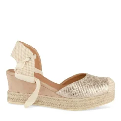Espadrilles Corde OR Femme Motif Uni Lacets