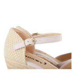 Espadrilles Corde ROSE Femme Motif Uni Boucle