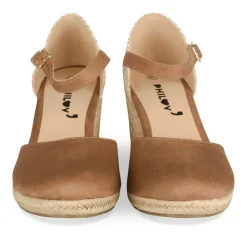 Espadrilles Corde TAUPE Femme Motif Uni Boucle