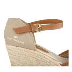 Espadrilles Corde TAUPE Femme Motif Uni Boucle