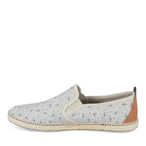 Espadrilles GRIS Homme Elastique