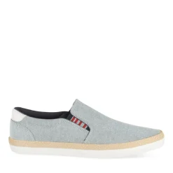 Espadrilles GRIS Homme Motif Uni A Enfiler