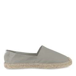 Espadrilles GRIS Homme Motif Uni A Enfiler