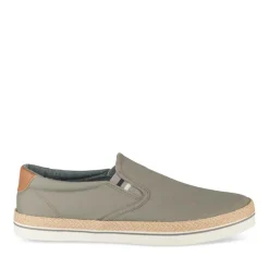 Espadrilles GRIS Homme Motif Uni A Enfiler