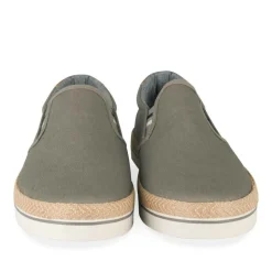 Espadrilles GRIS Homme Motif Uni A Enfiler
