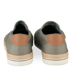 Espadrilles GRIS Homme Motif Uni A Enfiler