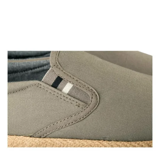Espadrilles GRIS Homme Motif Uni A Enfiler