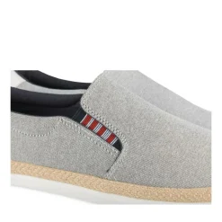 Espadrilles GRIS Homme Motif Uni A Enfiler