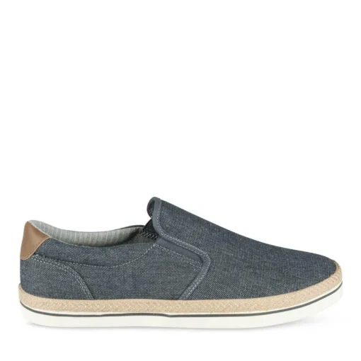 Espadrilles JEANS Homme Motif Uni A Enfiler