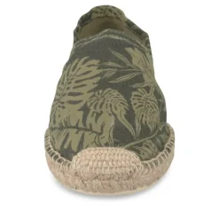 Espadrilles KAKI Homme Motif Tropical A Enfiler