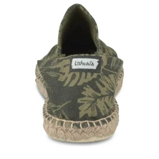 Espadrilles KAKI Homme Motif Tropical A Enfiler