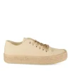 Espadrilles Lacets BEIGE Femme Motif Uni A Enfiler