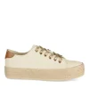 Espadrilles Lacets BEIGE Femme Motif Uni Lacets