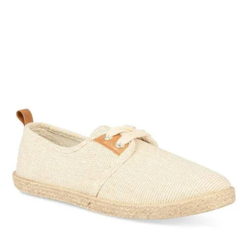 Espadrilles Lacets BEIGE Femme Lacets