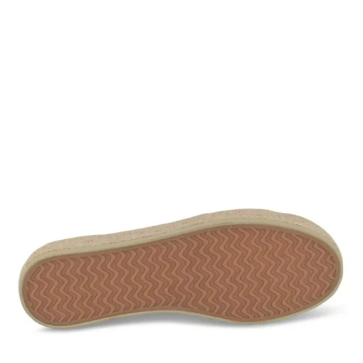 Espadrilles Lacets BEIGE Femme Motif Uni Lacets