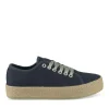 Espadrilles Lacets MARINE Femme Motif Uni Lacets