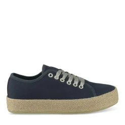 Espadrilles Lacets MARINE Femme Motif Uni Lacets