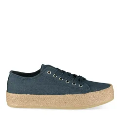 Espadrilles Lacets MARINE Femme Motif Uni A Enfiler