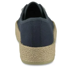 Espadrilles Lacets MARINE Femme Motif Uni Lacets