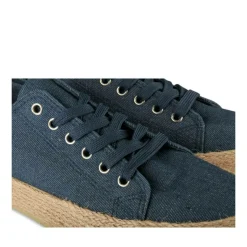 Espadrilles Lacets MARINE Femme Motif Uni A Enfiler