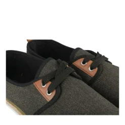 Espadrilles Lacets NOIR Femme Motif Uni A Enfiler