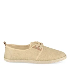 Espadrilles Lacets OR Femme Motif Uni A Enfiler