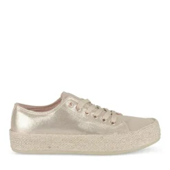Espadrilles Lacets OR Femme Motif Paillettes Lacets