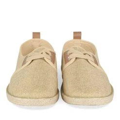 Espadrilles Lacets OR Femme Motif Uni A Enfiler