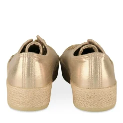 Espadrilles Lacets OR Femme Motif Uni Lacets