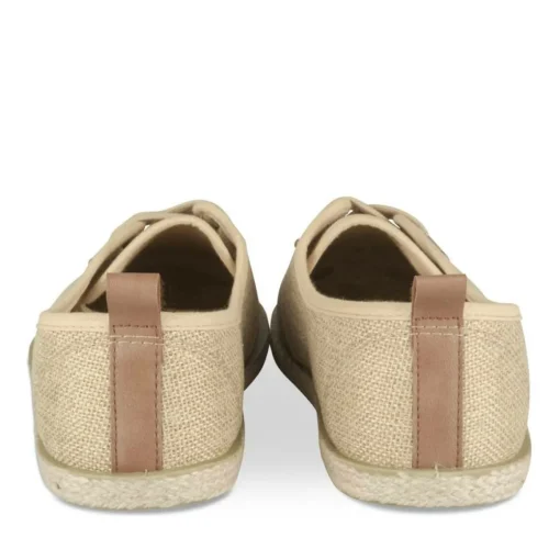 Espadrilles Lacets OR Femme Motif Uni A Enfiler